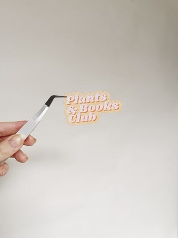 Books and Plants Club Holographic Vinyl Sticker